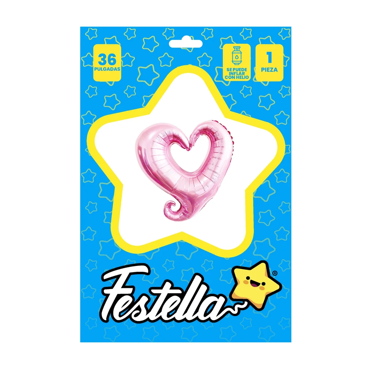 GLOBO CORAZON ROSADO 36"(PQTX25),