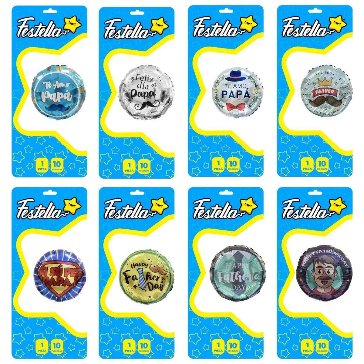 GLOBO FELIZ DIA DEL PADRE 10"(PQTX25)