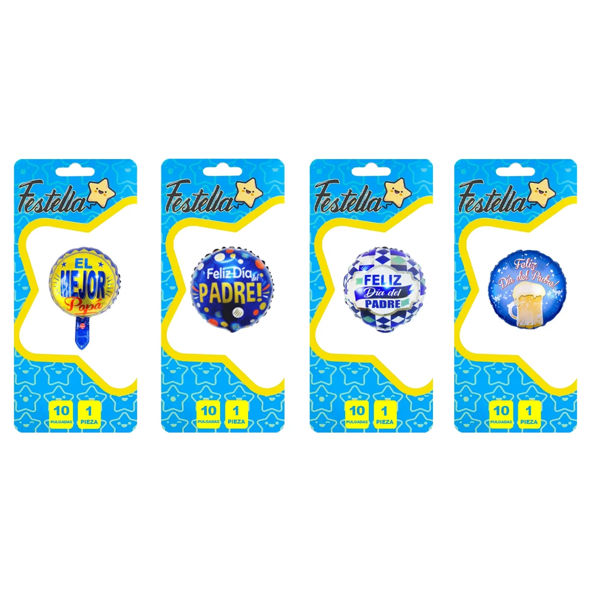 GLOBO SURTIDO PAPA 10" (PQTX24)