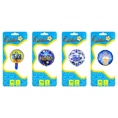 GLOBO SURTIDO PAPA 10" (PQTX24)