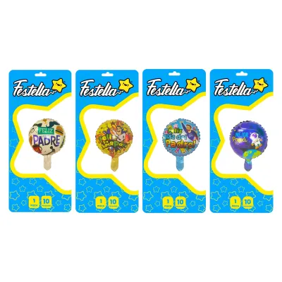 GLOBO SURTIDO PAPA 10" (PQTX24)