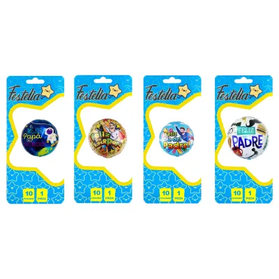 GLOBO SURTIDO PAPA 10" (PQTX24)