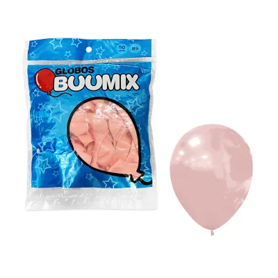 GLOBO DE LATEX LISO ROSADO R5 X50