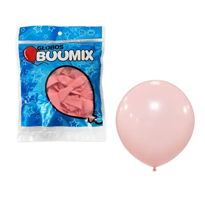GLOBO DE LATEX LISO ROSADO R5X50
