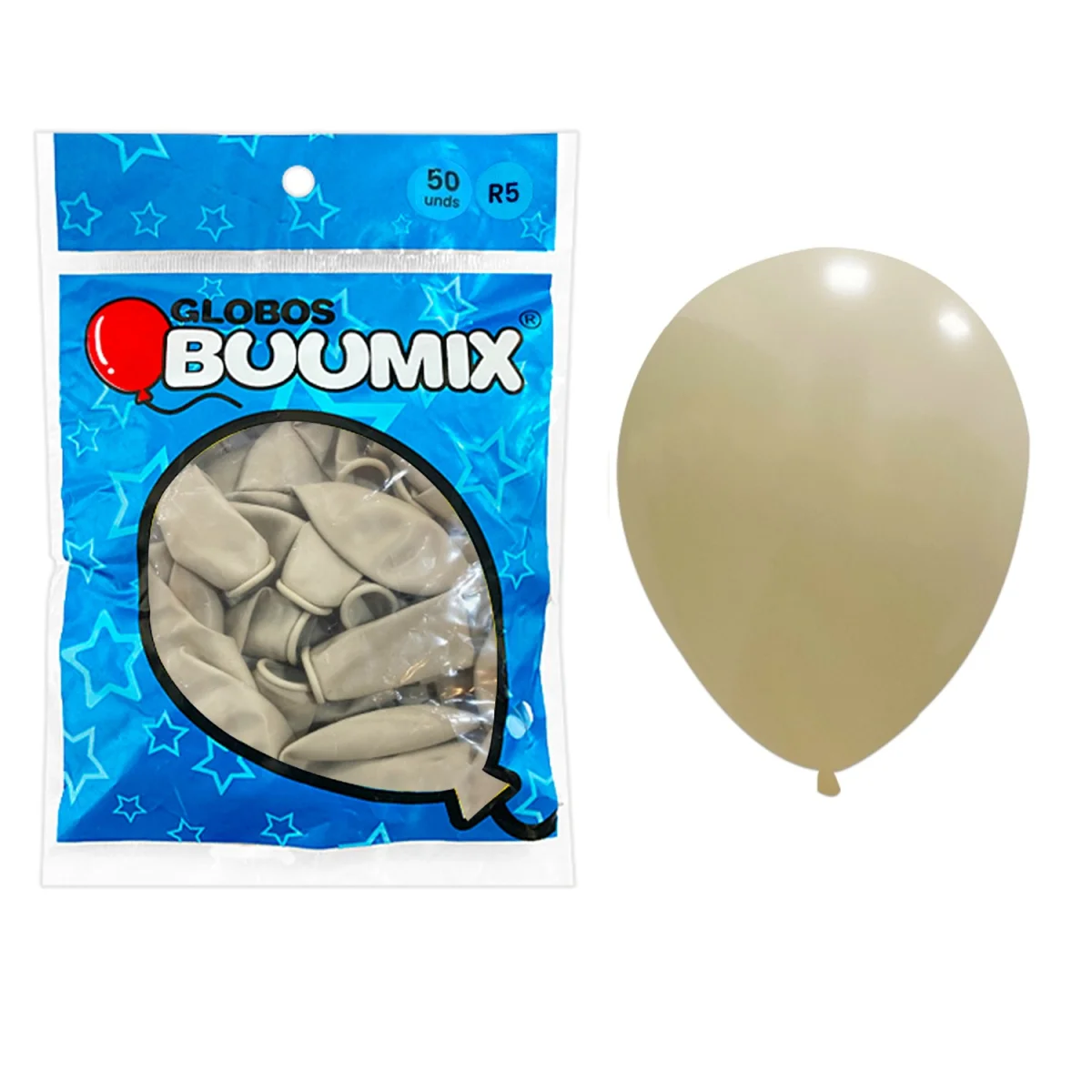GLOBO DE LATEX LISO ARENA R5 X50