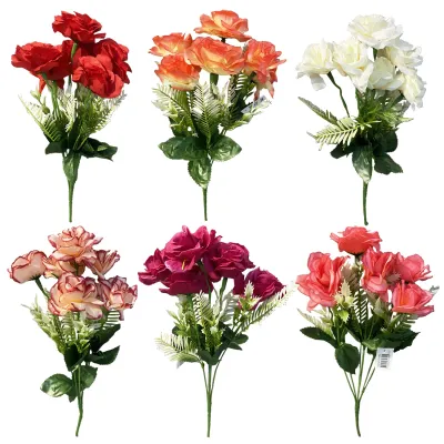 RAMO ROSAS ARTIFICIALES X6 35CM (CJX300),