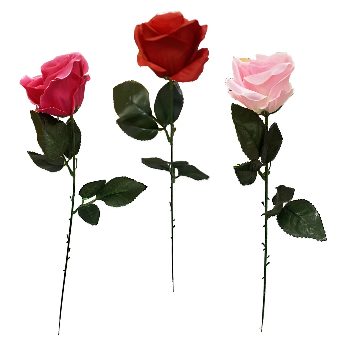 ROSA ARTIFICIAL SURTIDA 53CM (PQTX12)