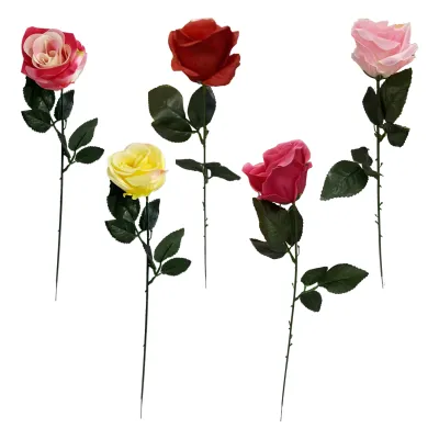 ROSA ARTIFICIAL SURTIDA 53CM (PQTX12)