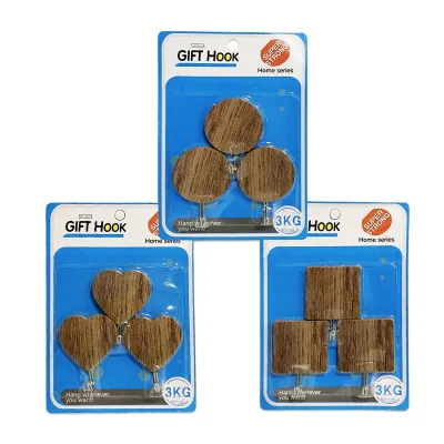 PERCHERO FIGURAS MADERA X3