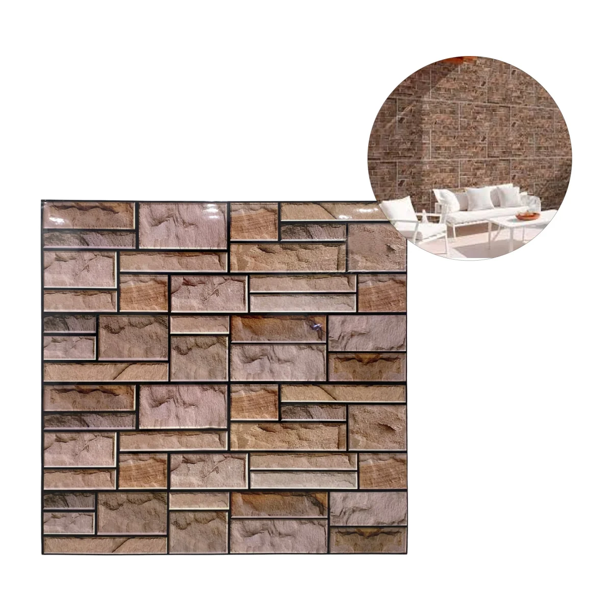STICKER LADRILLO PARA PARED (PQTX12)