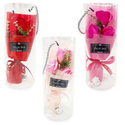 RAMO ROSAS FELIZ DIA EN ACETATO (CJX6)