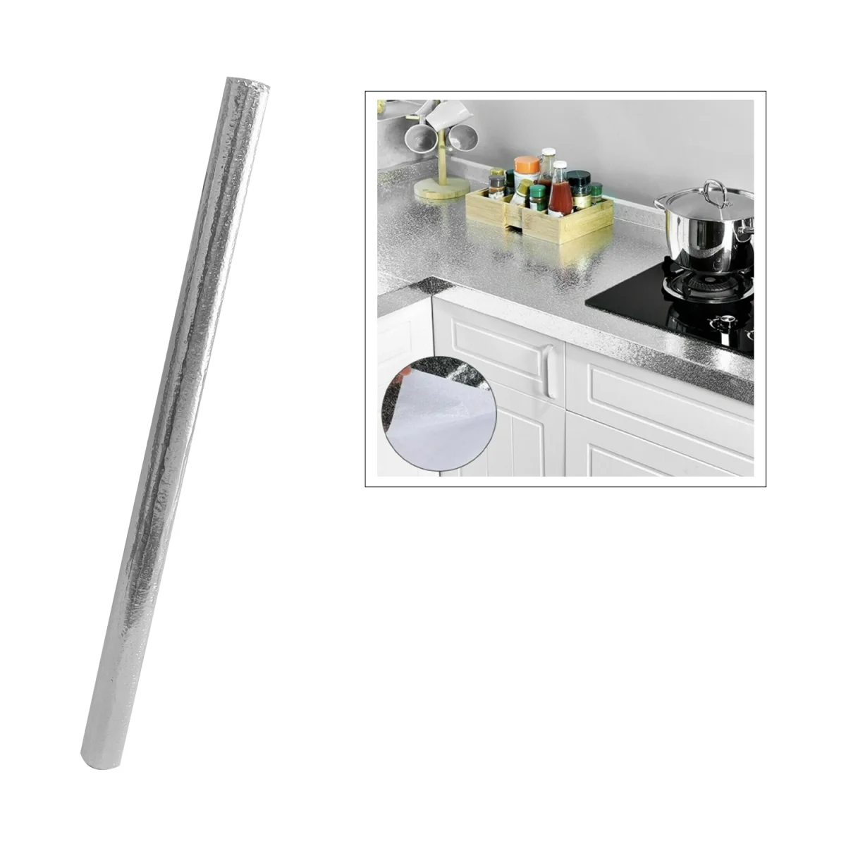 ROLLO PAPEL METALICO ADHESIVO 60CM*3M