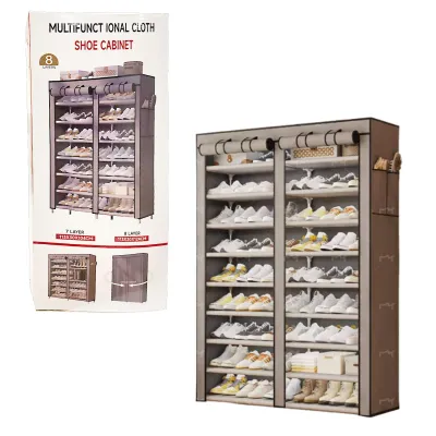 ORGANIZADOR METALICO PARA ZAPATOS 8 NIVELES 113*30*124CM