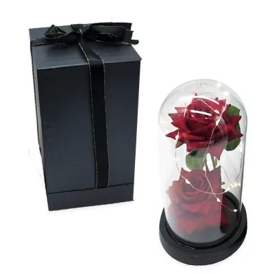 ROSAS ARTIFICIALES CON LUZ ENCAPSULADAS (PILAS)