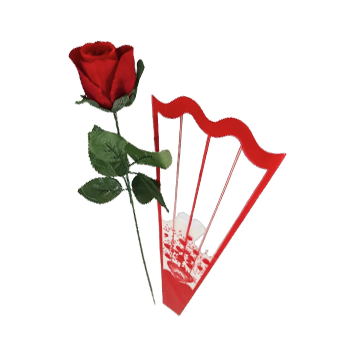 ROSA ARTIFICIAL ROJA 55CM (PQTX12)