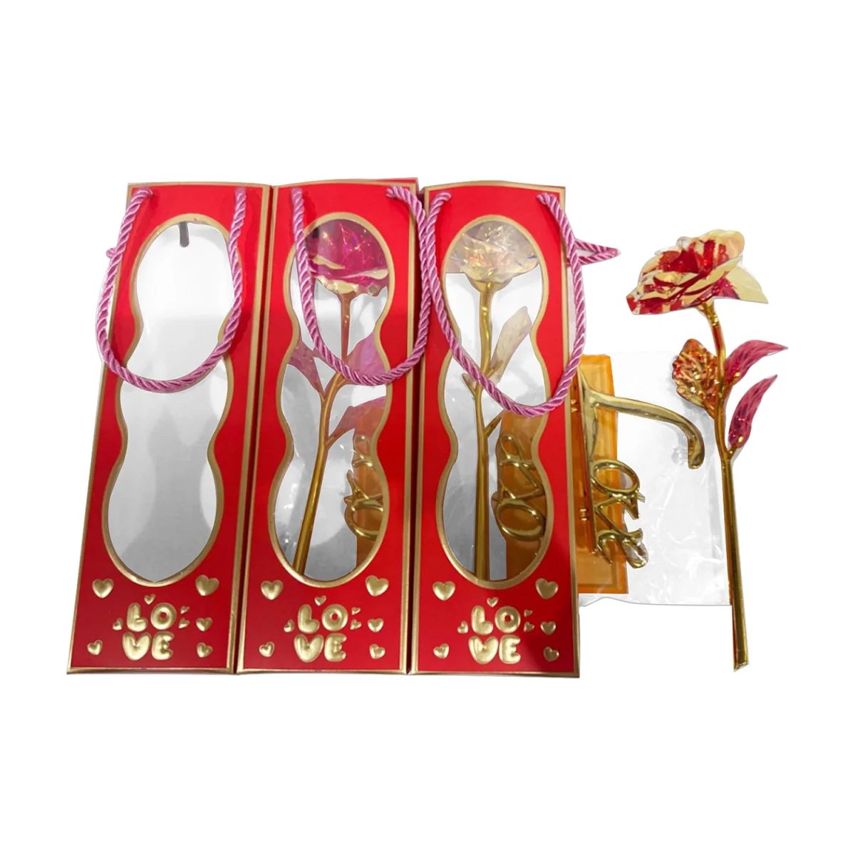 ROSA ARTIFICIAL BRILLANTE LOVE EN CAJA (CJX6)