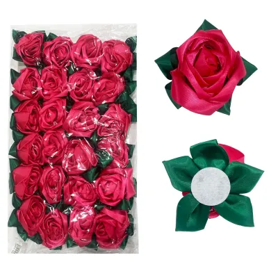 ROSA FUCSIA DE TELA 6CM (CJX150)