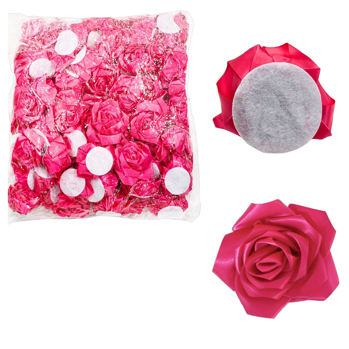 ROSA ETERNA FUCSIA DE TELA (PQTX100)