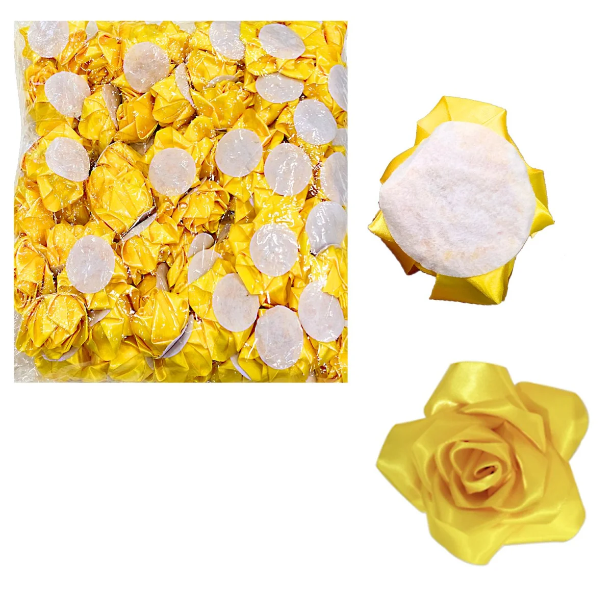 ROSA ETERNA AMARILLA DE TELA (PQTX100)