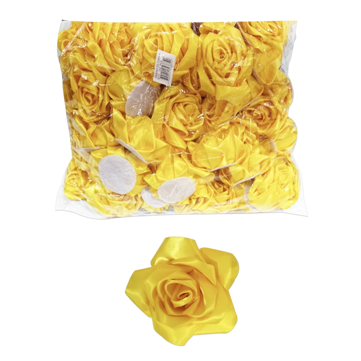 ROSA ETERNA AMARILLA DE TELA (PQTX100)