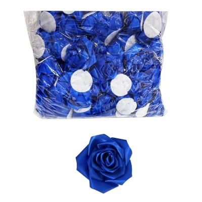 ROSA ETERNA AZUL DE TELA (PQTX100)