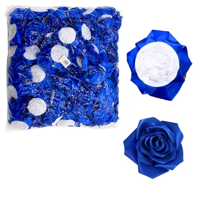 ROSA ETERNA AZUL DE TELA (PQTX100)