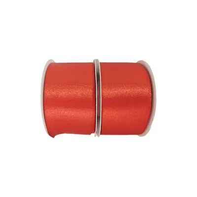 CINTA DOBLE RASO ROJA 30Y (PQTX5)