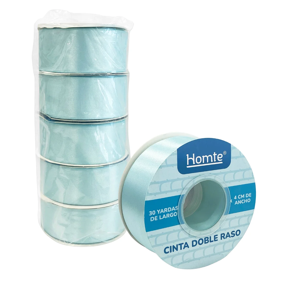CINTA DOBLE RASO AZUL CLARO 30Y (PQTX5)
