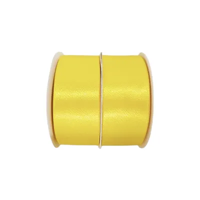 CINTA DOBLE RASO AMARILLA 4CM*30Y (PQTX5)