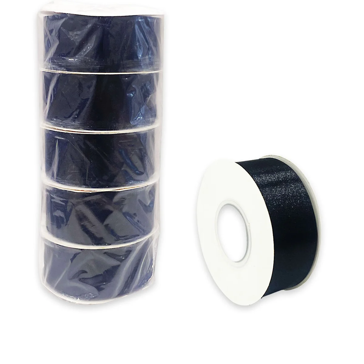 CINTA DOBLE RASO NEGRA 30Y (PQTX5)