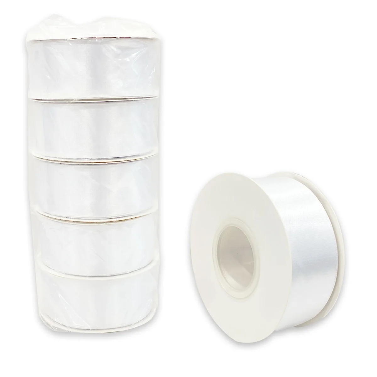 CINTA DOBLE RASO BLANCA 30Y (PQTX5)