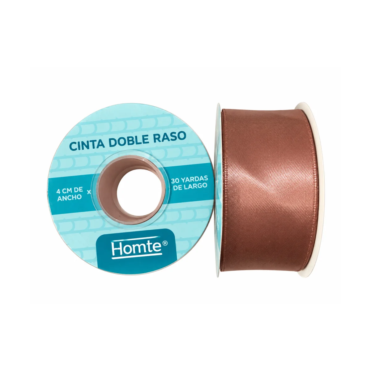 CINTA DOBLE RASO PALO ROSA OSCURO 4CM*30Y (PQTX5)