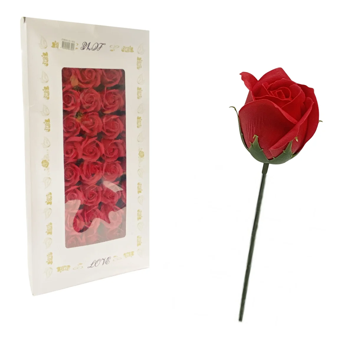 ROSA ARTIFICIAL ROJA 30CM (CJX50),