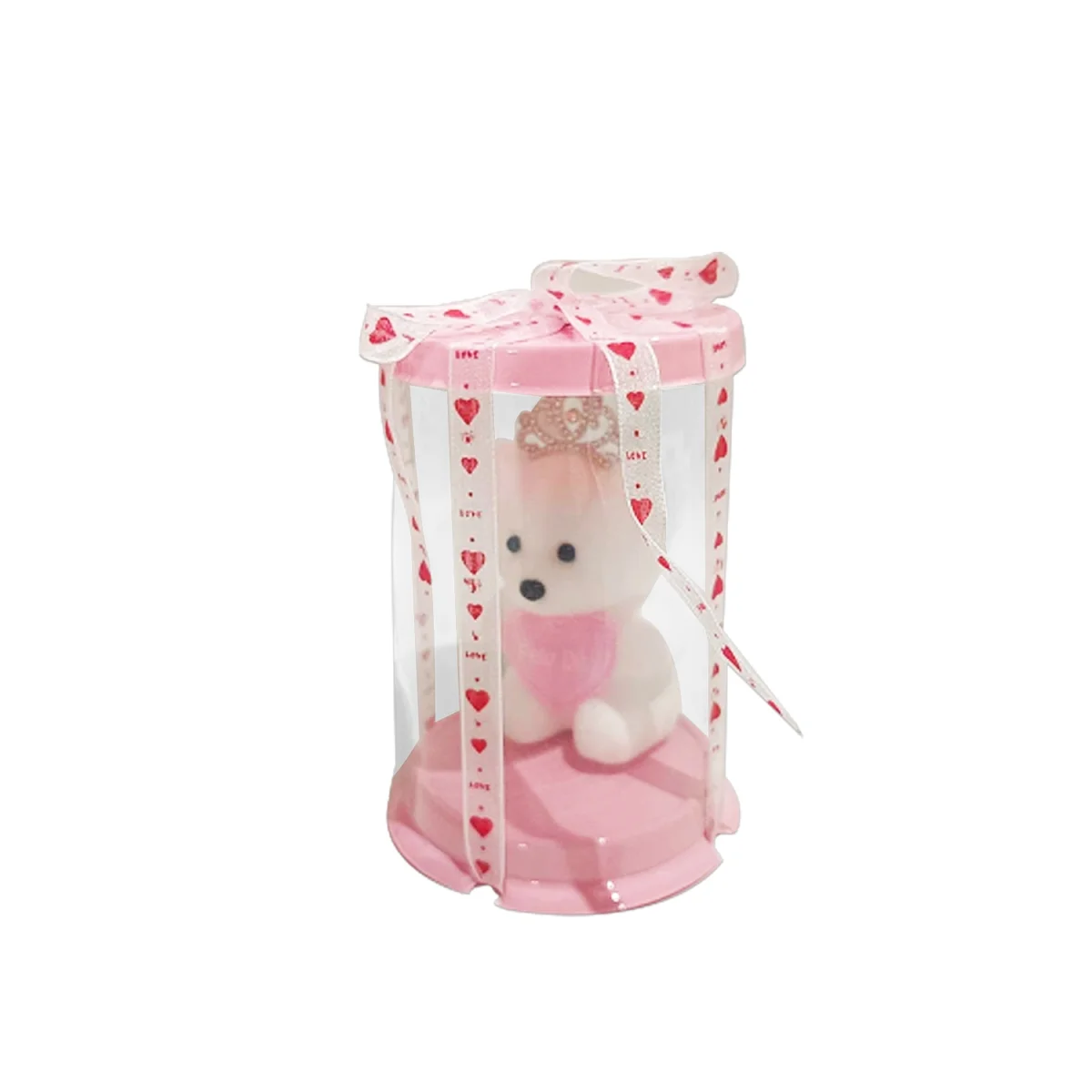 OSO CON CORAZON EN ACETATO (CJX40),