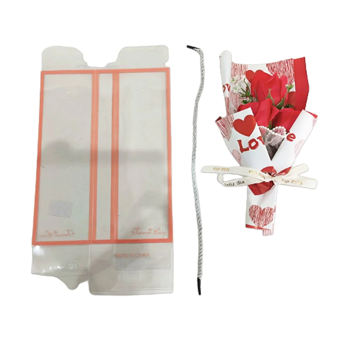 RAMO ROSAS ARTIFICIALES EN ACETATO (CJX16),DESARMADA