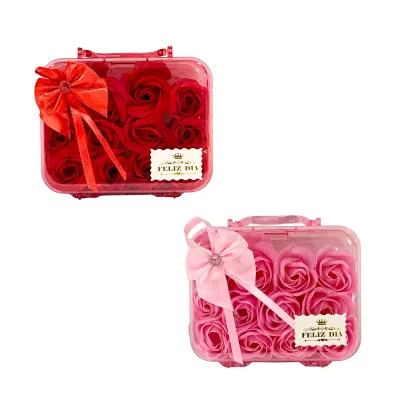 ROSAS ARTIFICIALES X12 EN CAJA