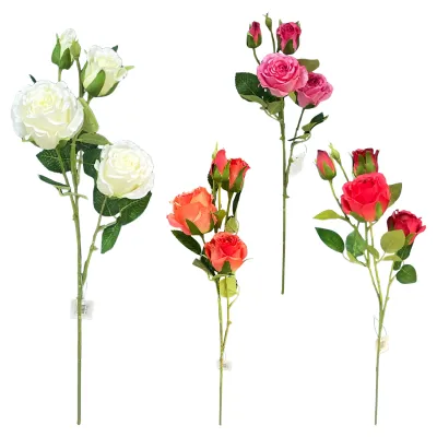 ROSA ARTIFICIAL X4 58CM