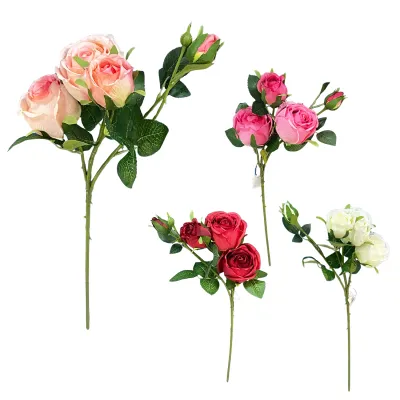 ROSA ARTIFICIAL X4 66CM