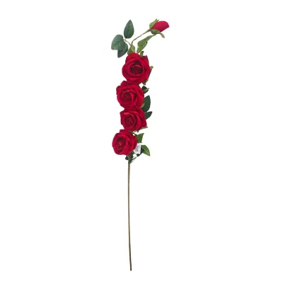 ROSA ARTIFICIAL ROJA X5 110CM (CJX30)