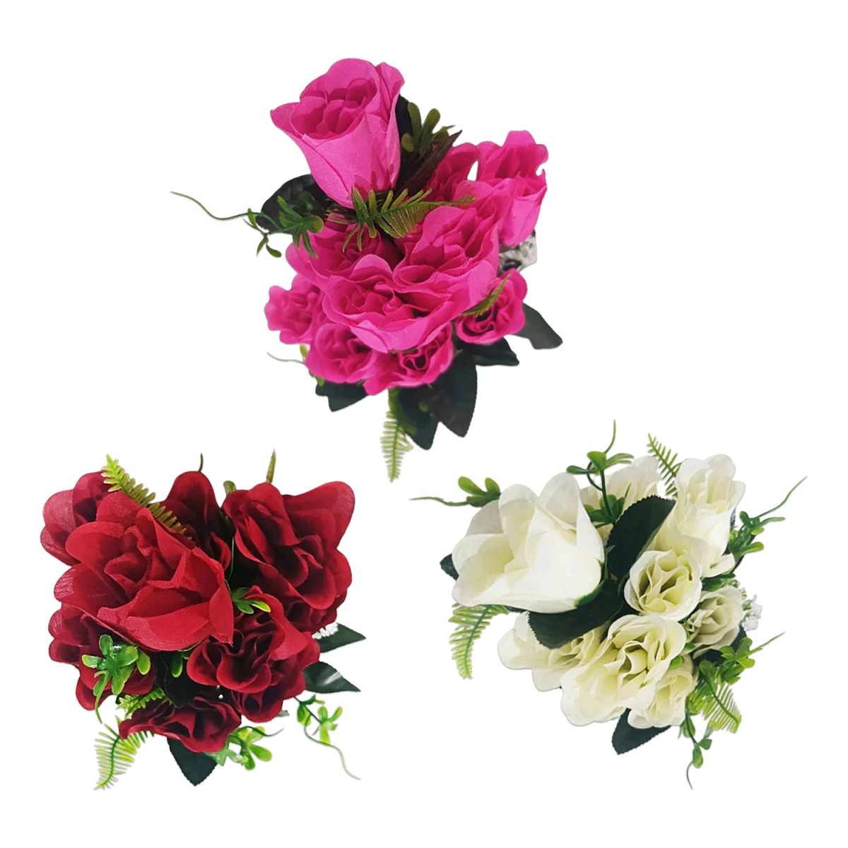 RAMO ROSAS ARTIFICIAL X12 44CM