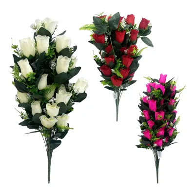 RAMO ROSAS ARTIFICIAL X36 66CM