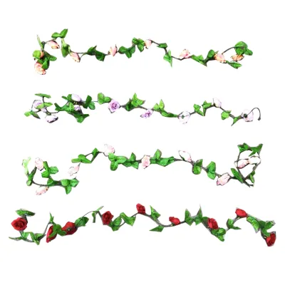 ENREDADERA DE ROSAS ARTIFICIALES 2M,