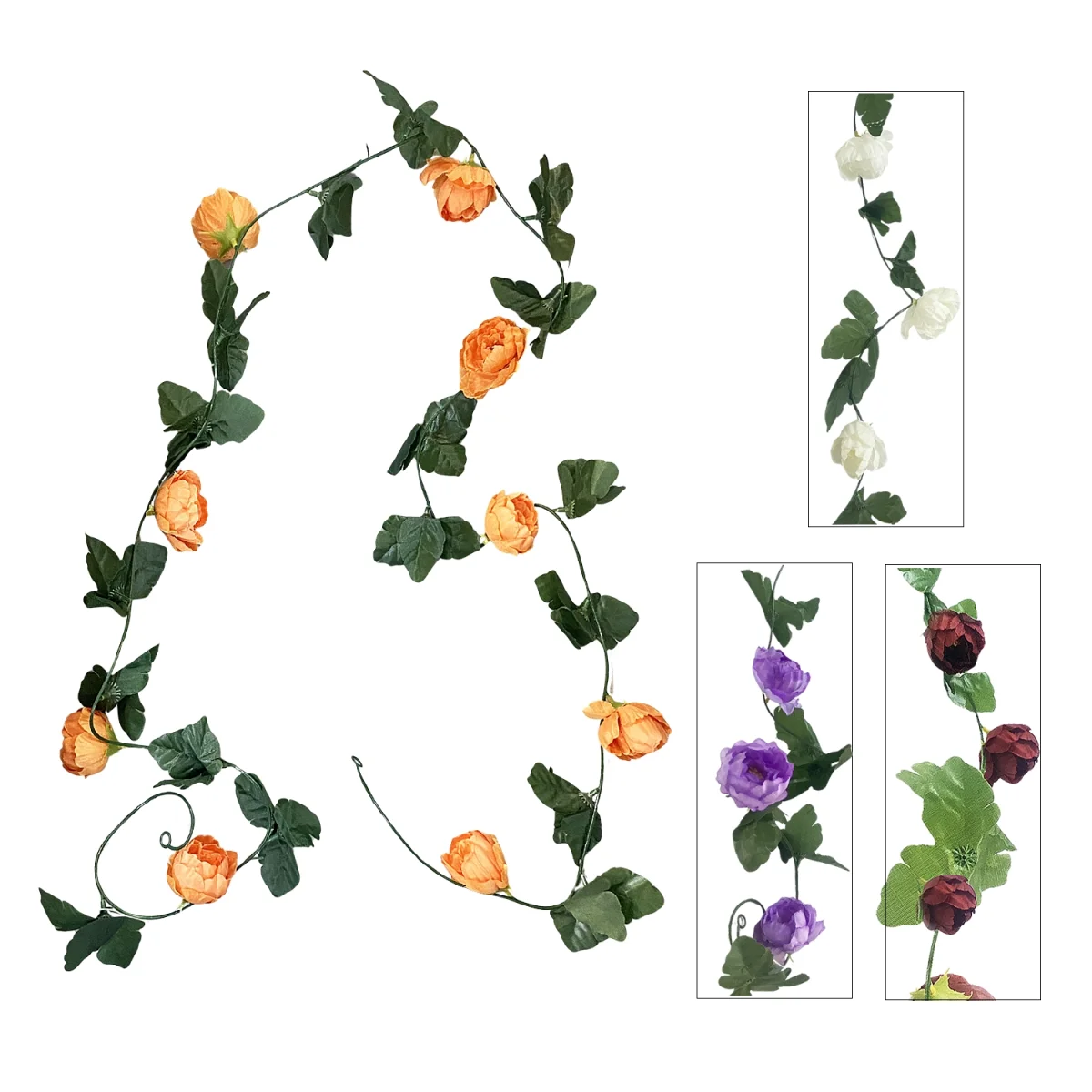 ENREDADERA DE FLORES ARTIFICIALES 2M