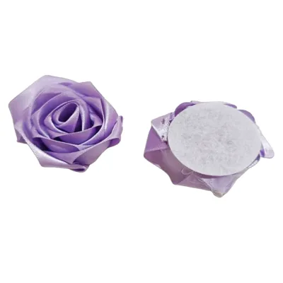 ROSA LILA DE TELA 5CM (CJX200)