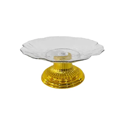 BANDEJA FRUTERA TRANSPARENTE CON BASE 17.5*7.5CM