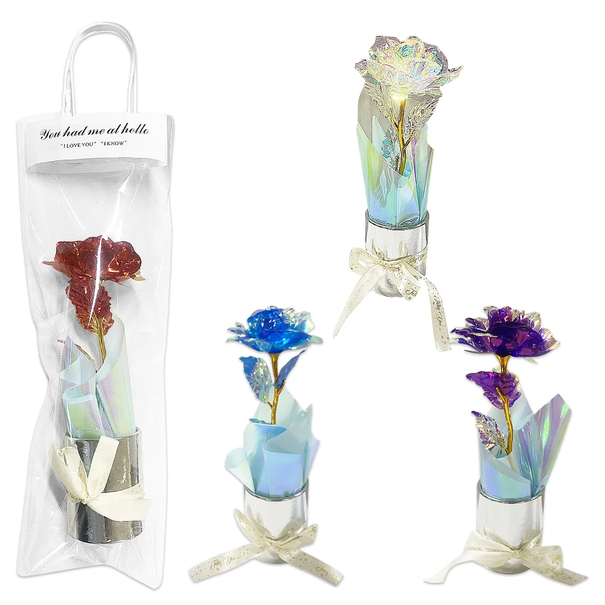 RAMO ROSA BRILLANTE EN BOLSA REGALO (CJX50),