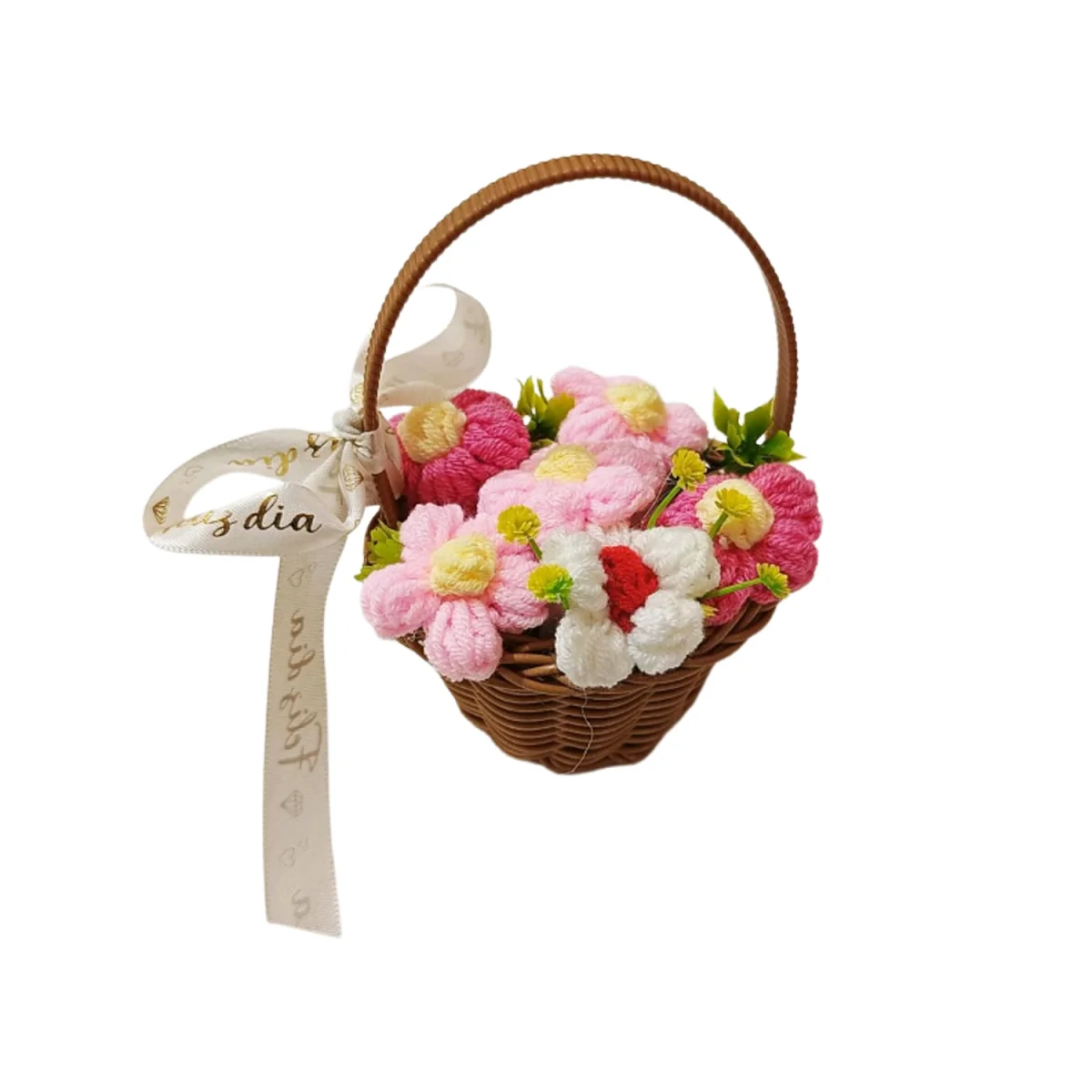 RAMO FLORES DE HILO EN CANASTA (CJX10),