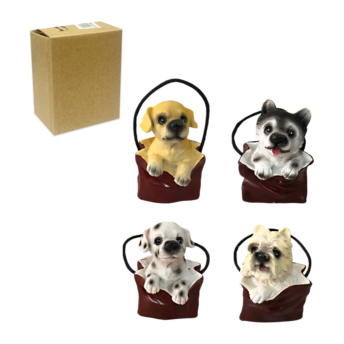 ADORNO TAZA CON PERRO DE RESINA