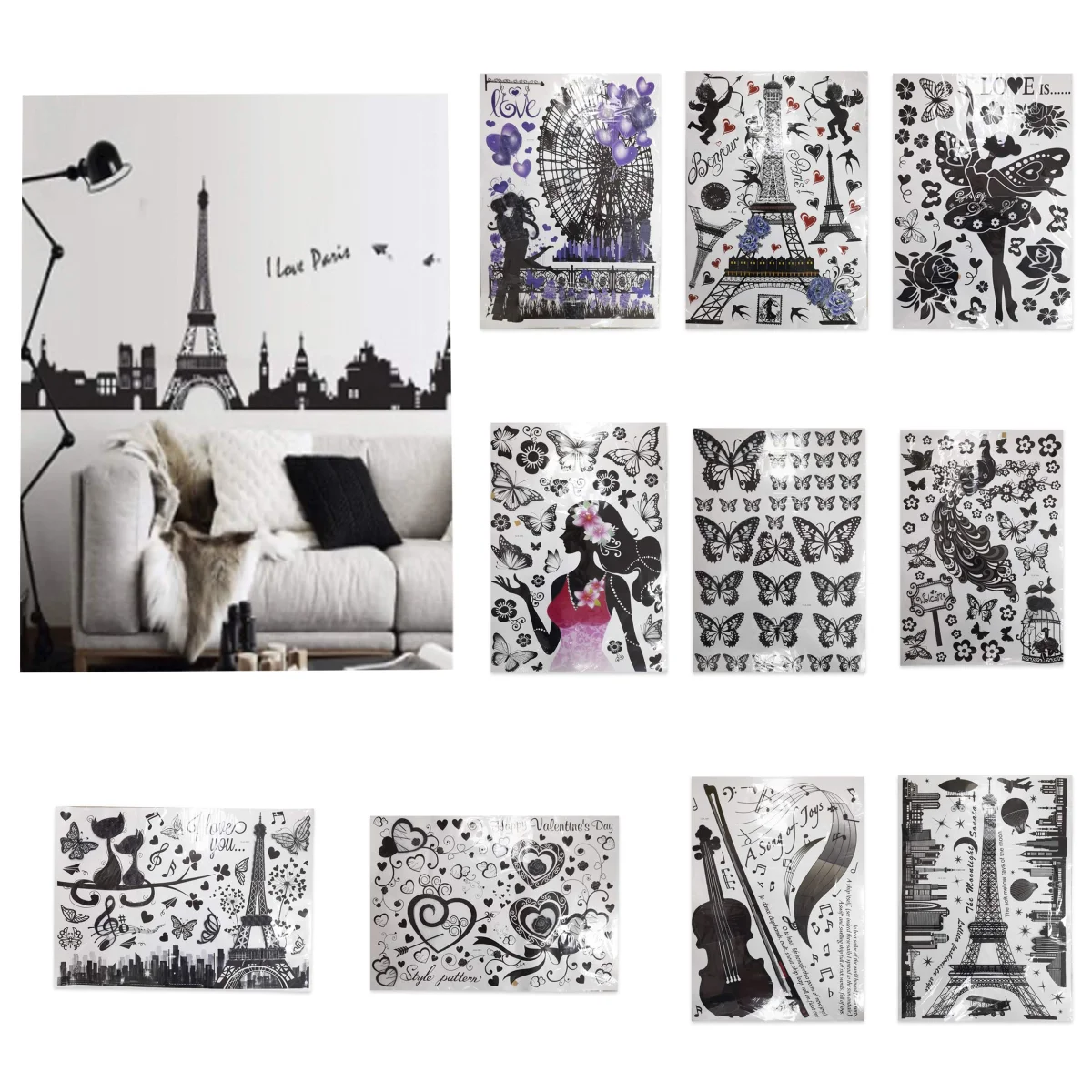 STICKER ADESIVO NEGRO