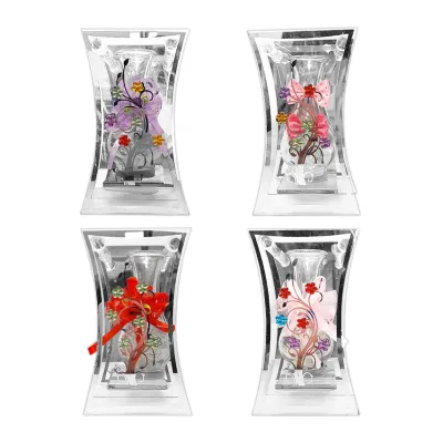 FLORERO DECORATIVO EN VIDRIO